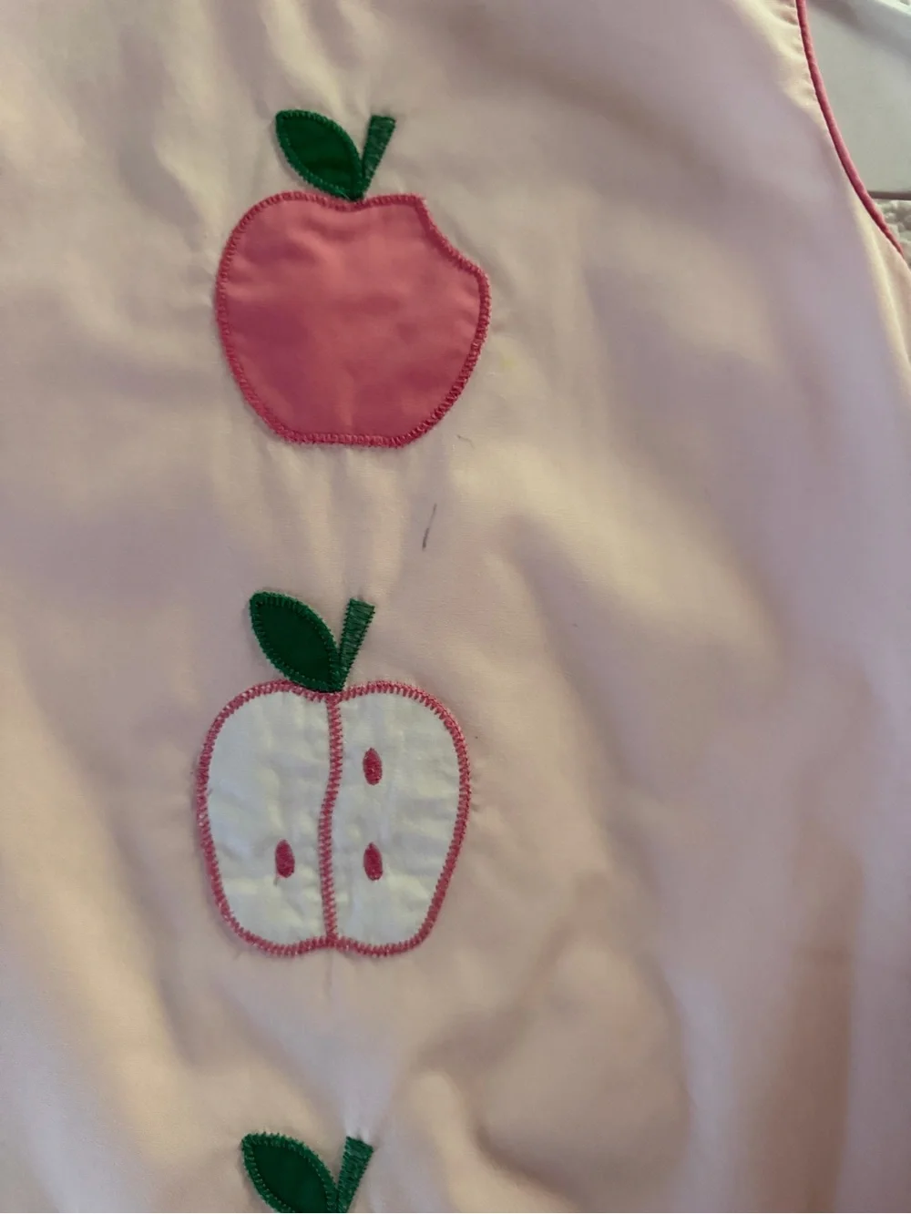 TBBC Kids Pink Apple Appliqué